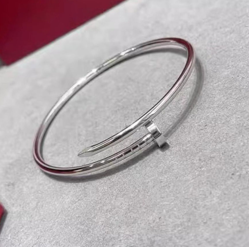 Pulsera de Plata 925 con Diamantes Tres Círculos Chapada en Oro