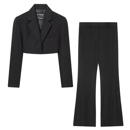 Conjunto retro de chaqueta corta y pantalón