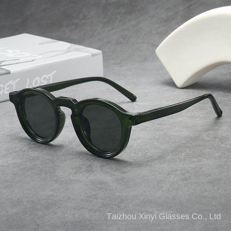 Gafas de Sol Redondas Vintage Montura Pequeña Protección UV400