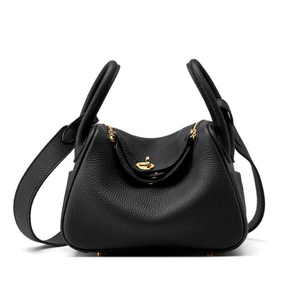 Bolso mini de piel genuina tipo doctor bag versátil