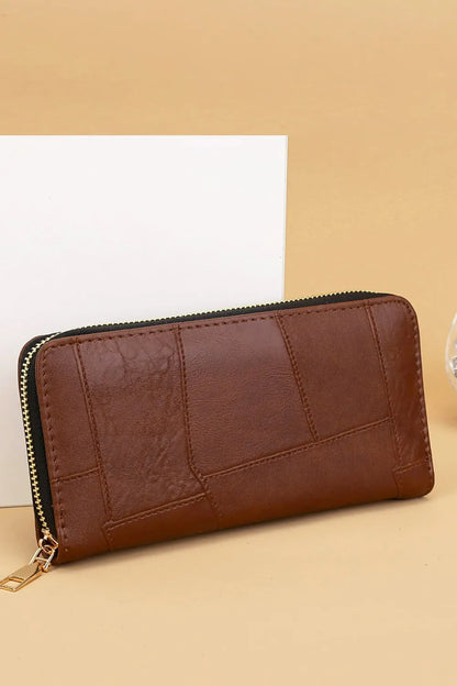 Cartera Pequeña de Piel Sintética con Múltiples Compartimentos
